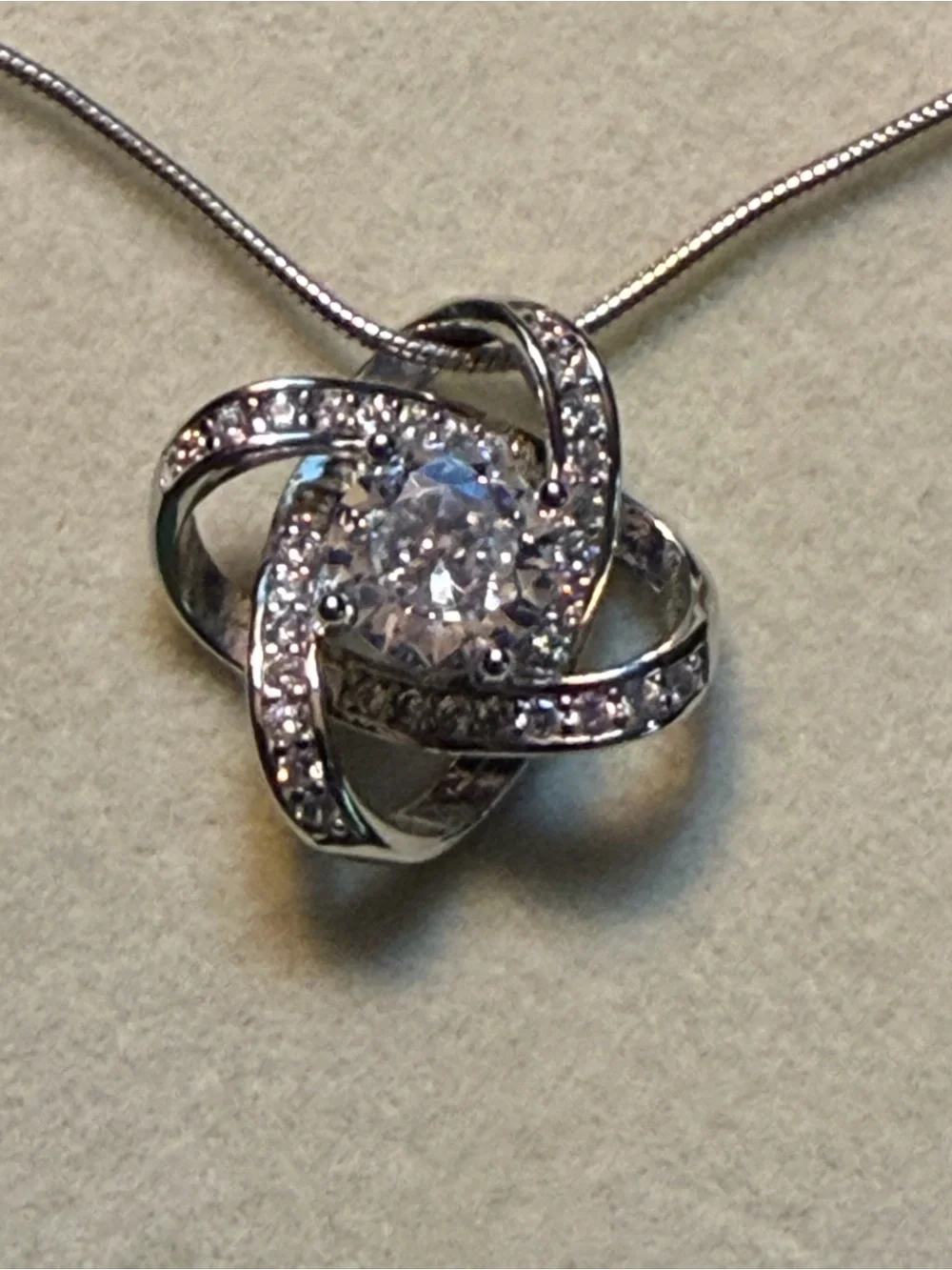 The Celtic Knot Sterling Silver 925 Necklace Box & Pouch